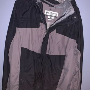 Columbia jacket , medium fits like large, black grey